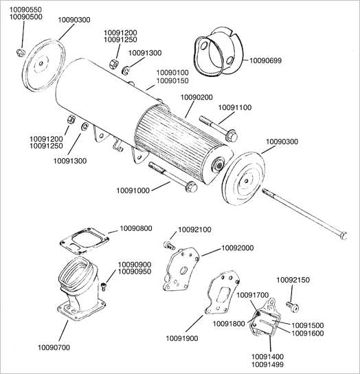 Yamaha FS1 4-gear luftfilter og indsugning