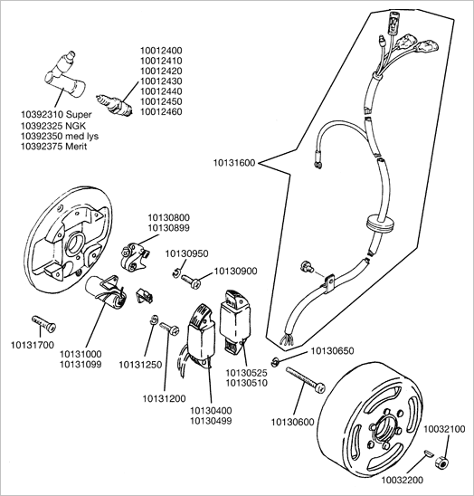 Yamaha FS1 4-gear tændingssystem